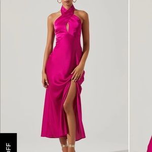 ASTR the label satin dress
